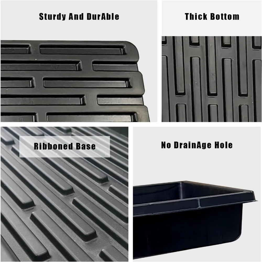 Sturdy Microgreens Growing Trays No Drain Holes Indoor Gardening