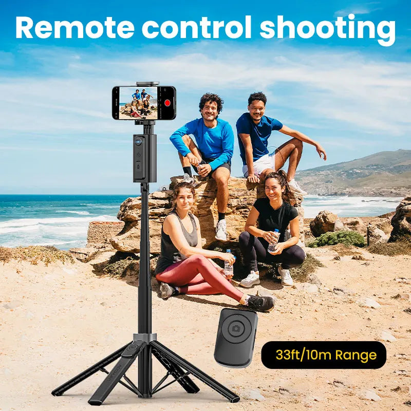 AOCHUAN Smart M3 Handheld Selfie Stick Equipped With AI Tracking And 360° Rotation Without Blind Spots For Smartphone Photograph