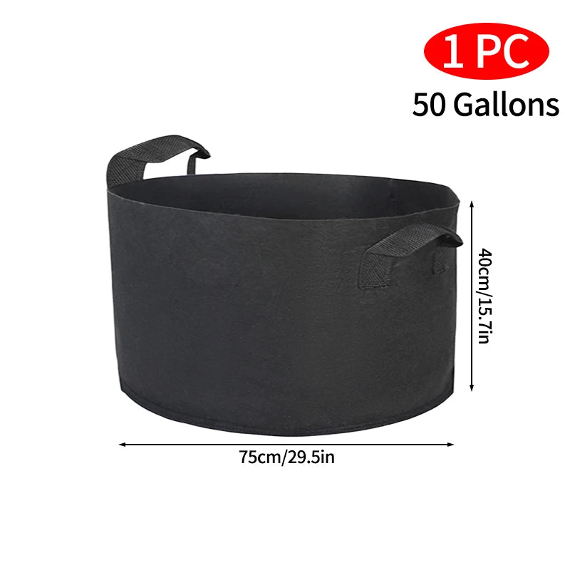 Felt Plant Grow Bags for Veg Garden Pots Planting Bag Grow Accessories Gardening Tools and Planting Supplies