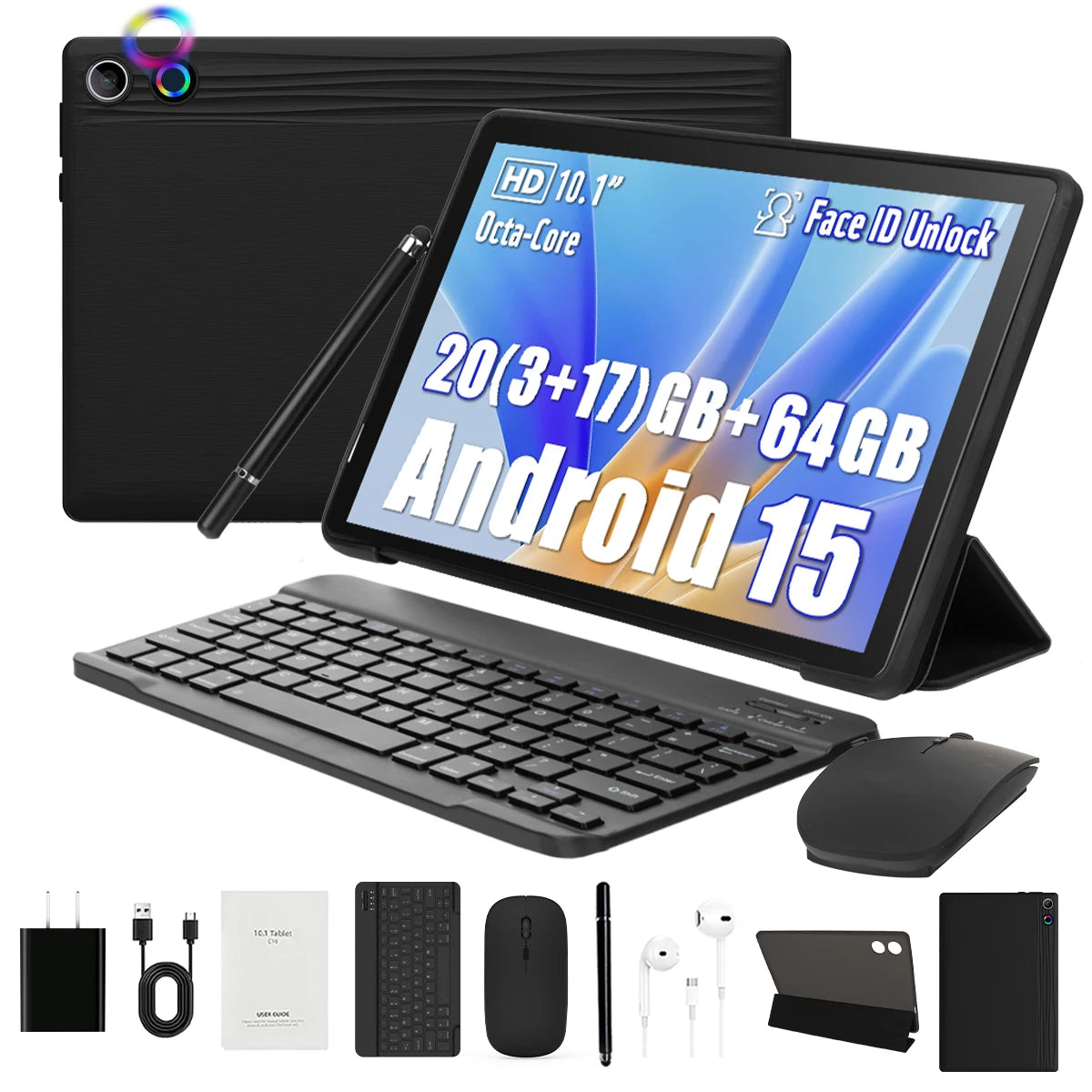 URAO Android Tablet Widevine L1 GMS 5000mAh Stylus Keyboard Case