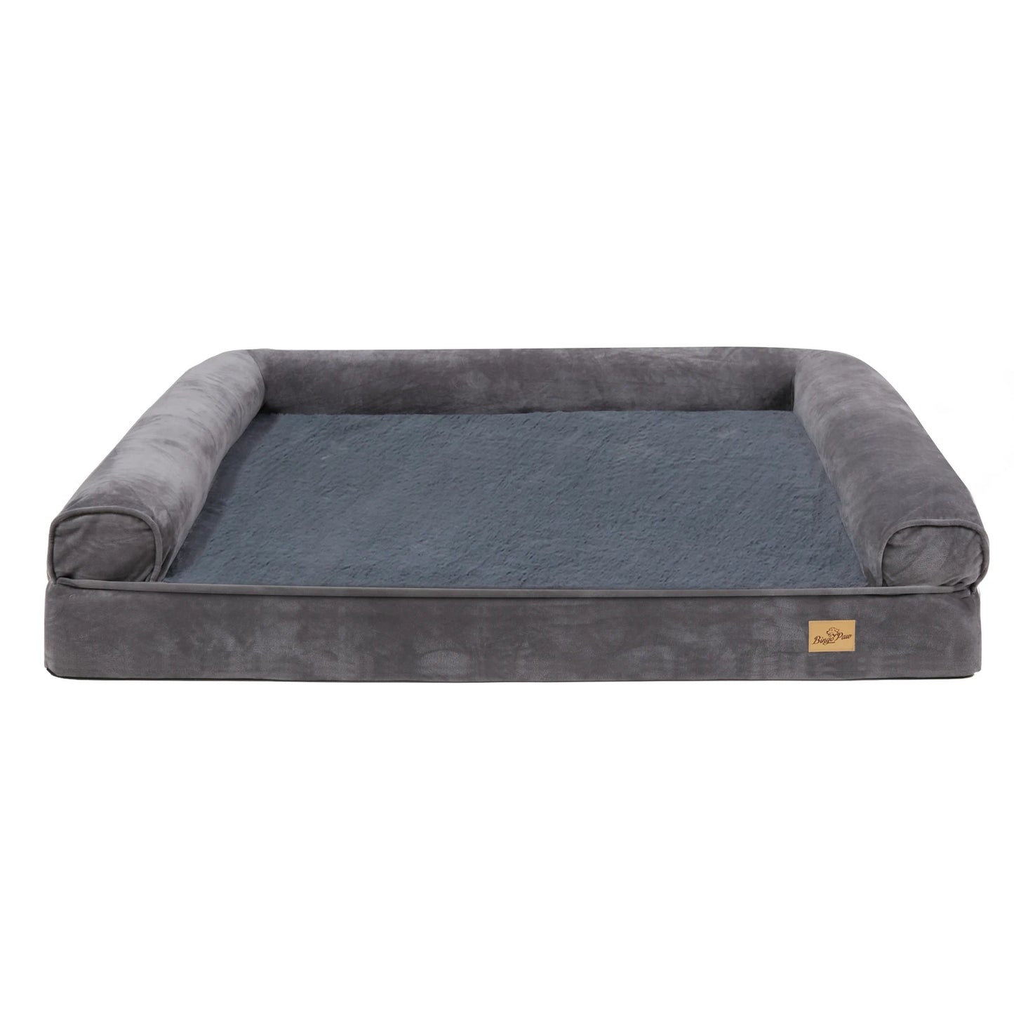 XXL Large Orthopedic Dog Bed Cozy Pet Dogs Bedding with Bolster Washable Cover