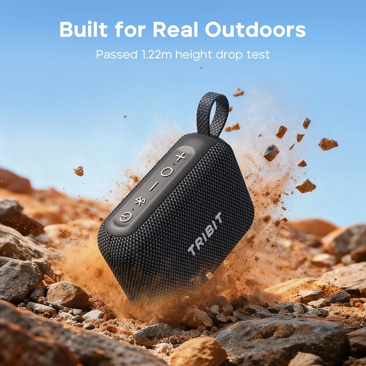 Tribit PocketGo Portable Bluetooth Speaker IP68 Waterproof With Mic