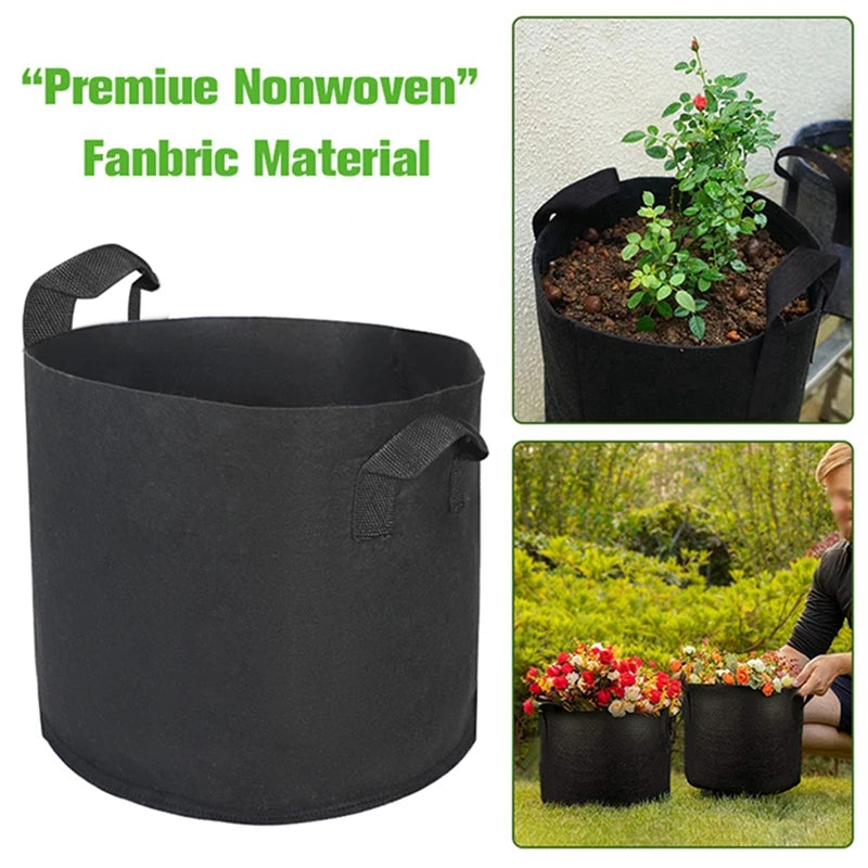 Felt Plant Grow Bags for Veg Garden Pots Planting Bag Grow Accessories Gardening Tools and Planting Supplies