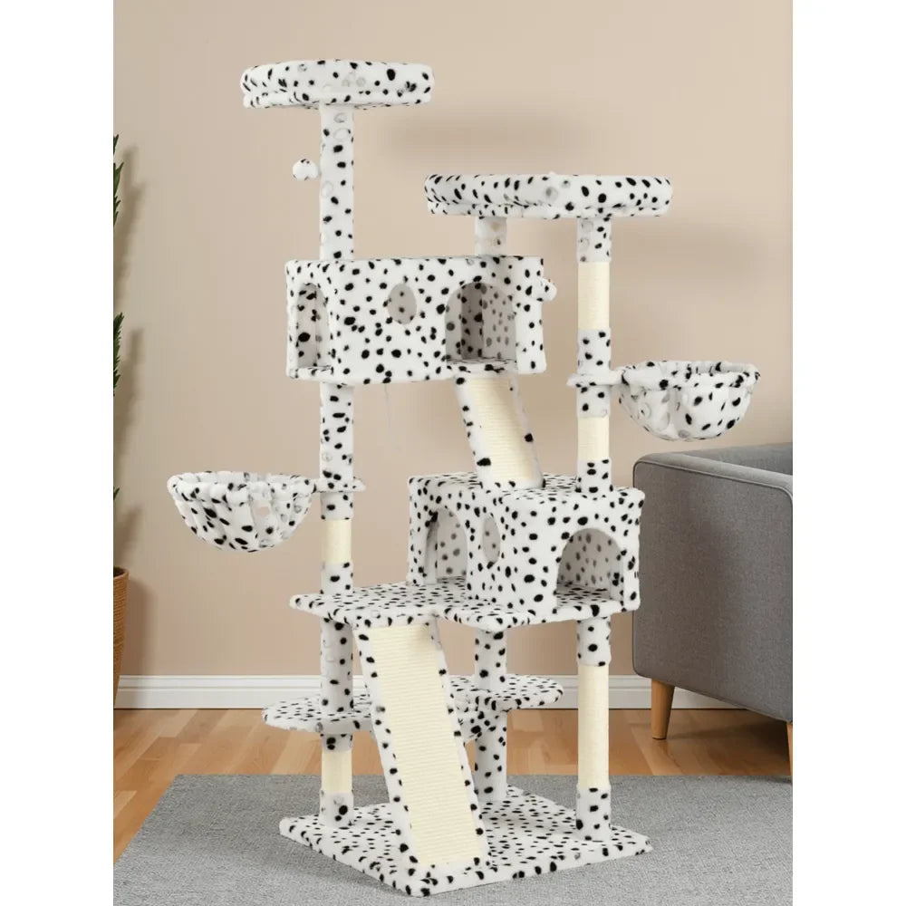 Cat Tree Rascadores Para Gatos Cat Supplies 65 Inch MultiLevel Large Cat Tree Tower For Indoor Cats, Furniture Activity Center W