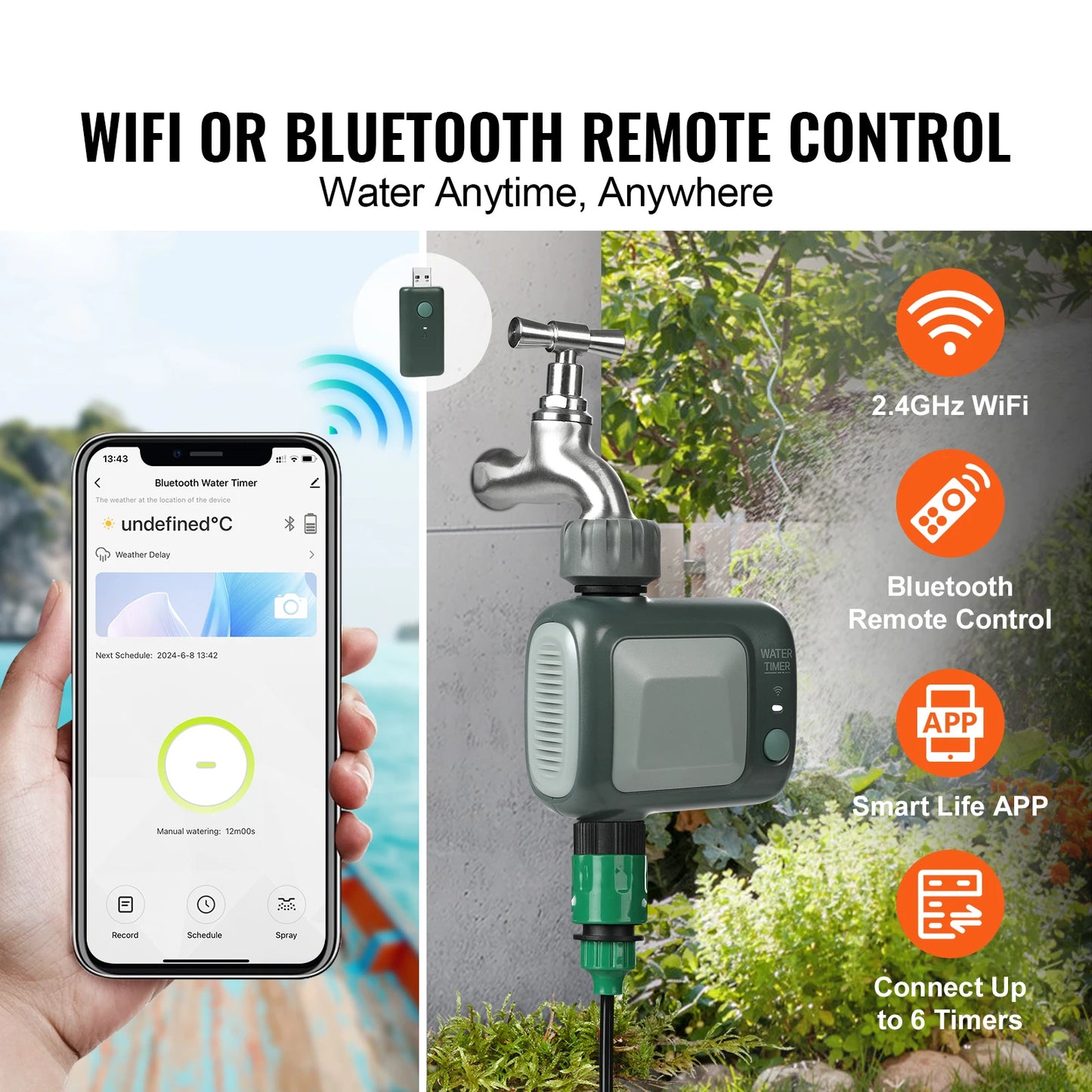 SucceBuy WiFi Sprinkler Timer With App And Voice Control