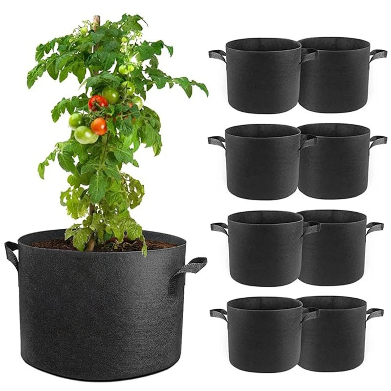 Felt Plant Grow Bags for Veg Garden Pots Planting Bag Grow Accessories Gardening Tools and Planting Supplies