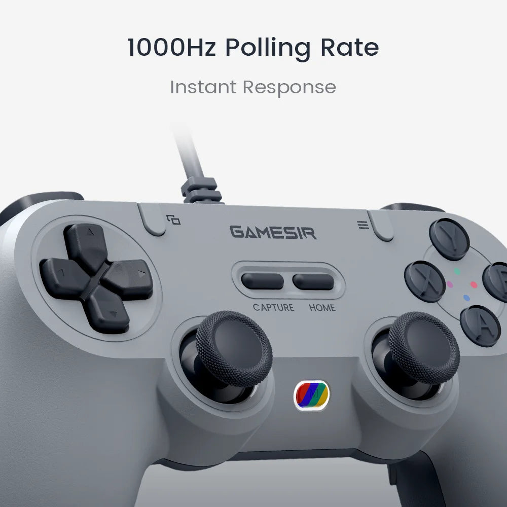 GameSir Tegenaria Lite Wired Game Controller, Hall Effect Joysticks, 1000Hz Polling Rate, Anti-Drift for Nintendo Switch 2, PC