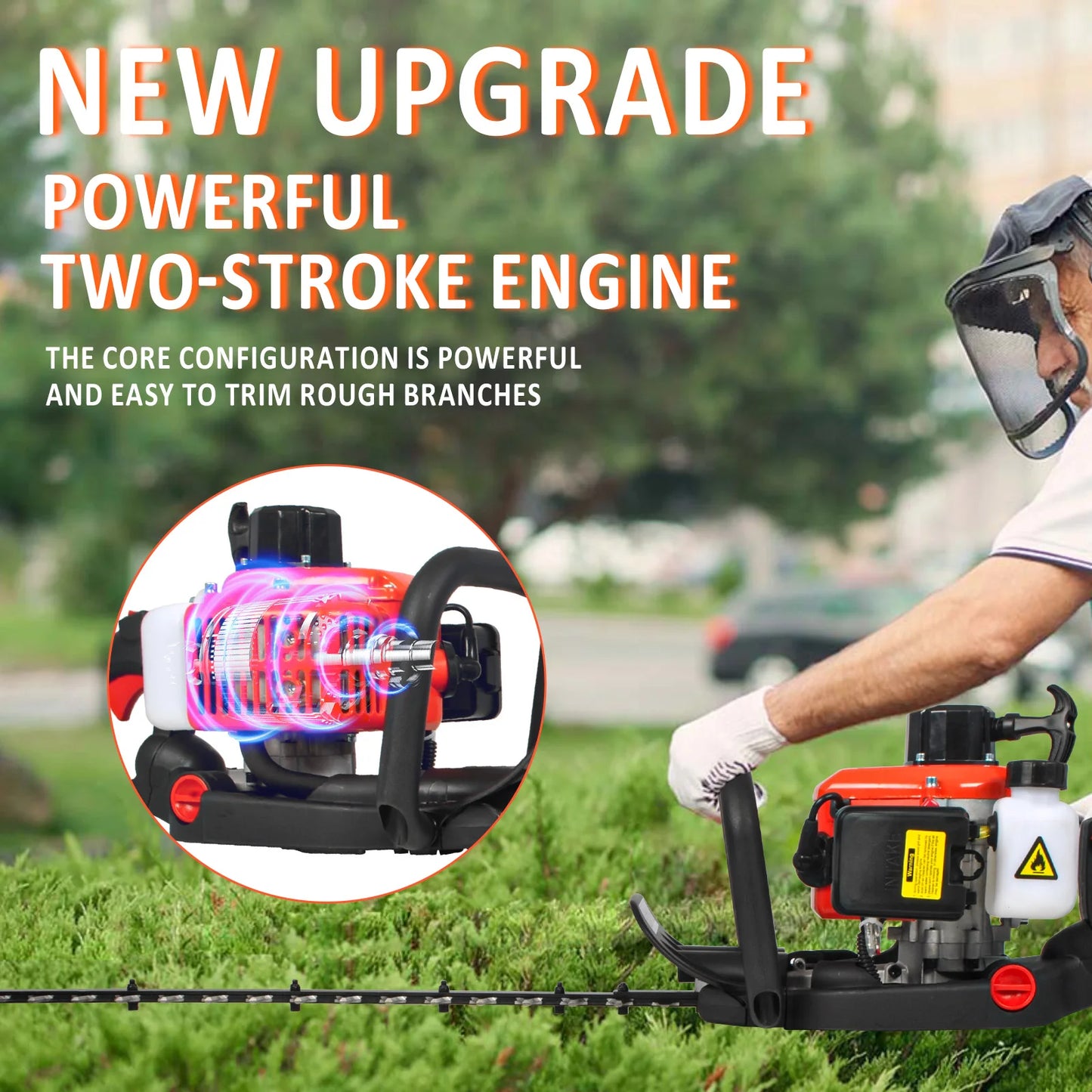 Hedge Trimmer Bush Trimmer, Lightweight & Compact Trimmer