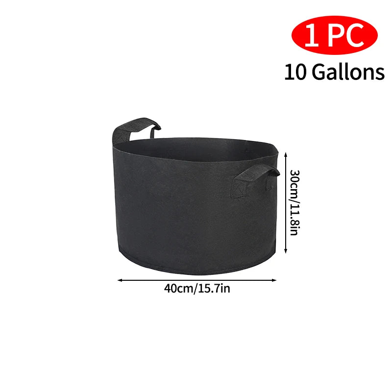 Felt Plant Grow Bags for Veg Garden Pots Planting Bag Grow Accessories Gardening Tools and Planting Supplies