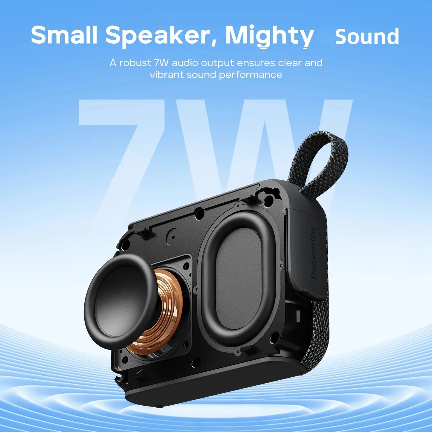 Tribit PocketGo Portable Bluetooth Speaker IP68 Waterproof With Mic