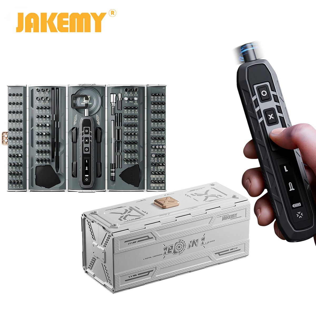 Jakemy 180 In 1 Precision Multifunctional Screwdriver Set Magnetic Bits