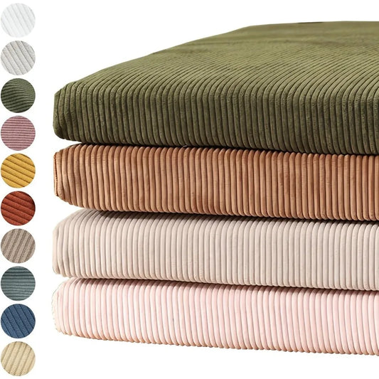 Custom Corduroy Bench Cushion Bay Window Pad Long Mattress Sofa Chair Seat Pillow Decorative Indoor Outdoor Garden Patio Seating