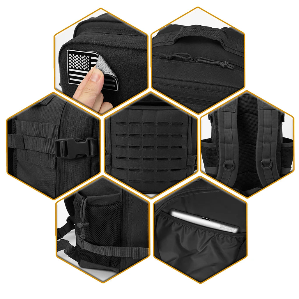 ReFire Gear Tactical MOLLE Backpack Unisex Outdoor Survival
