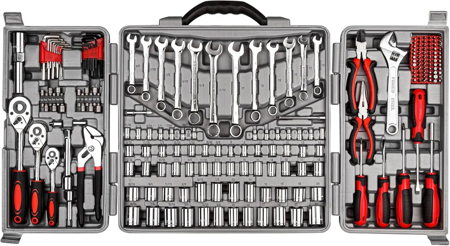 CARTMAN 205 Piece Ratchet Wrench Tool Set
