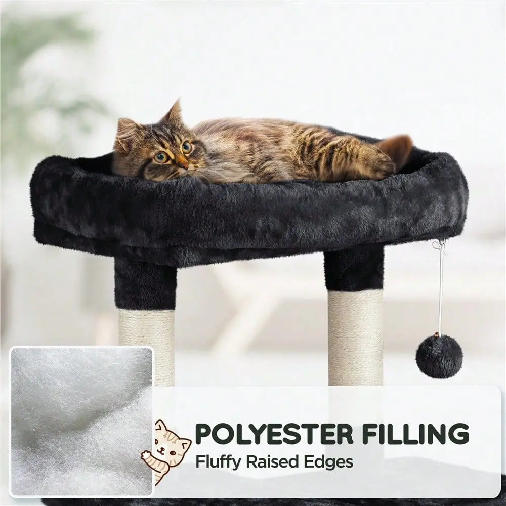 Cat Tree Rascadores Para Gatos Cat Supplies 63in Height Plush Cat Tree With SisalCovered Posts, Stylish Cat Tower With Hammock S
