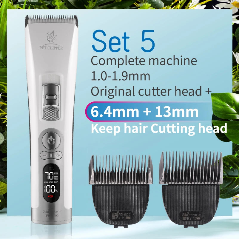 Electrical Pet Clipper Cordless Dog Grooming Trimmer With USB Rechargeable