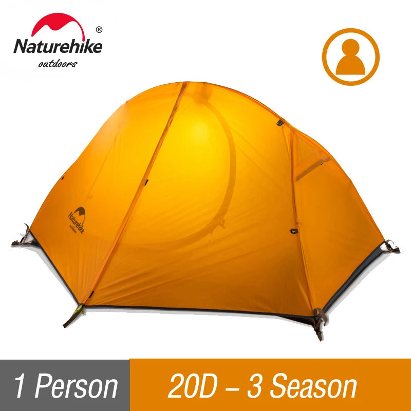 Naturehike Cycling Tent 20D Single Person Ultralight Outdoor Camping Climbing Backpack Sun Shelter Portable Waterproof Tents
