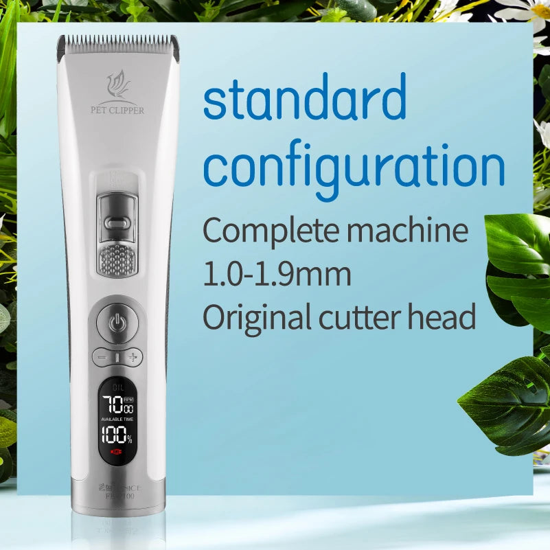 Electrical Pet Clipper Cordless Dog Grooming Trimmer With USB Rechargeable