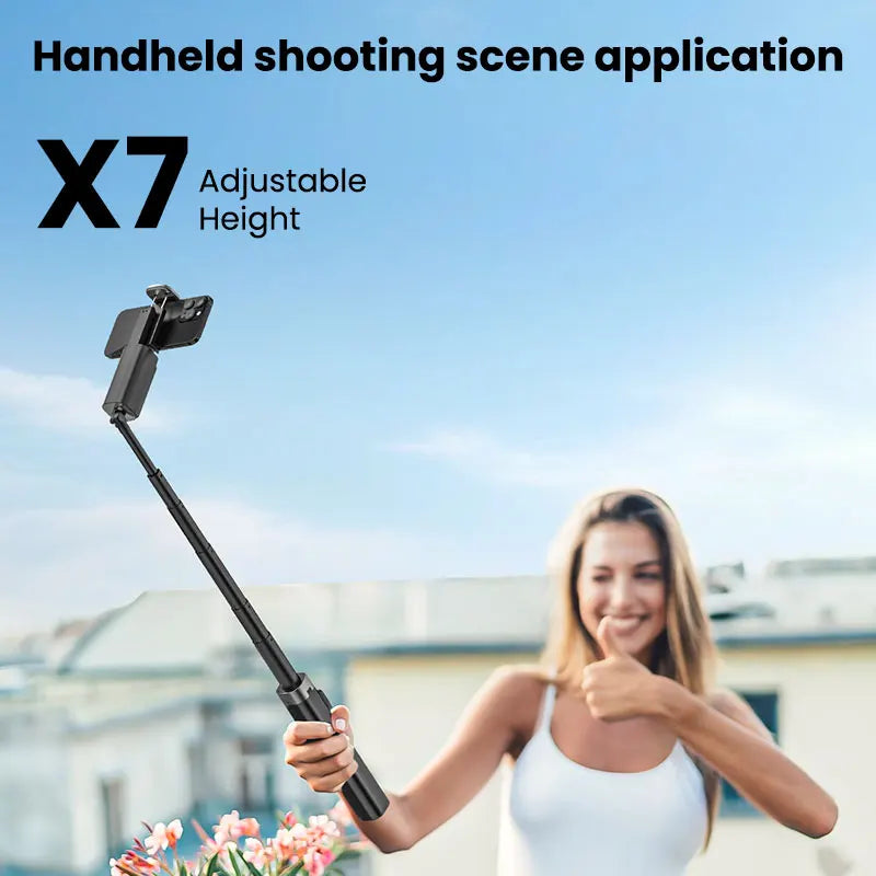 AOCHUAN Smart M3 Handheld Selfie Stick Equipped With AI Tracking And 360° Rotation Without Blind Spots For Smartphone Photograph