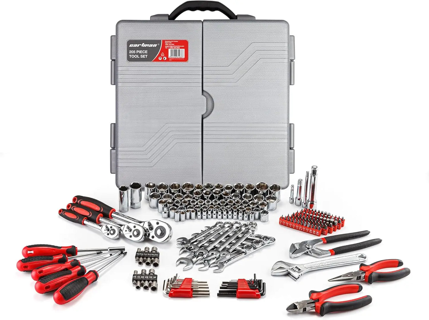 CARTMAN 205 Piece Ratchet Wrench Tool Set