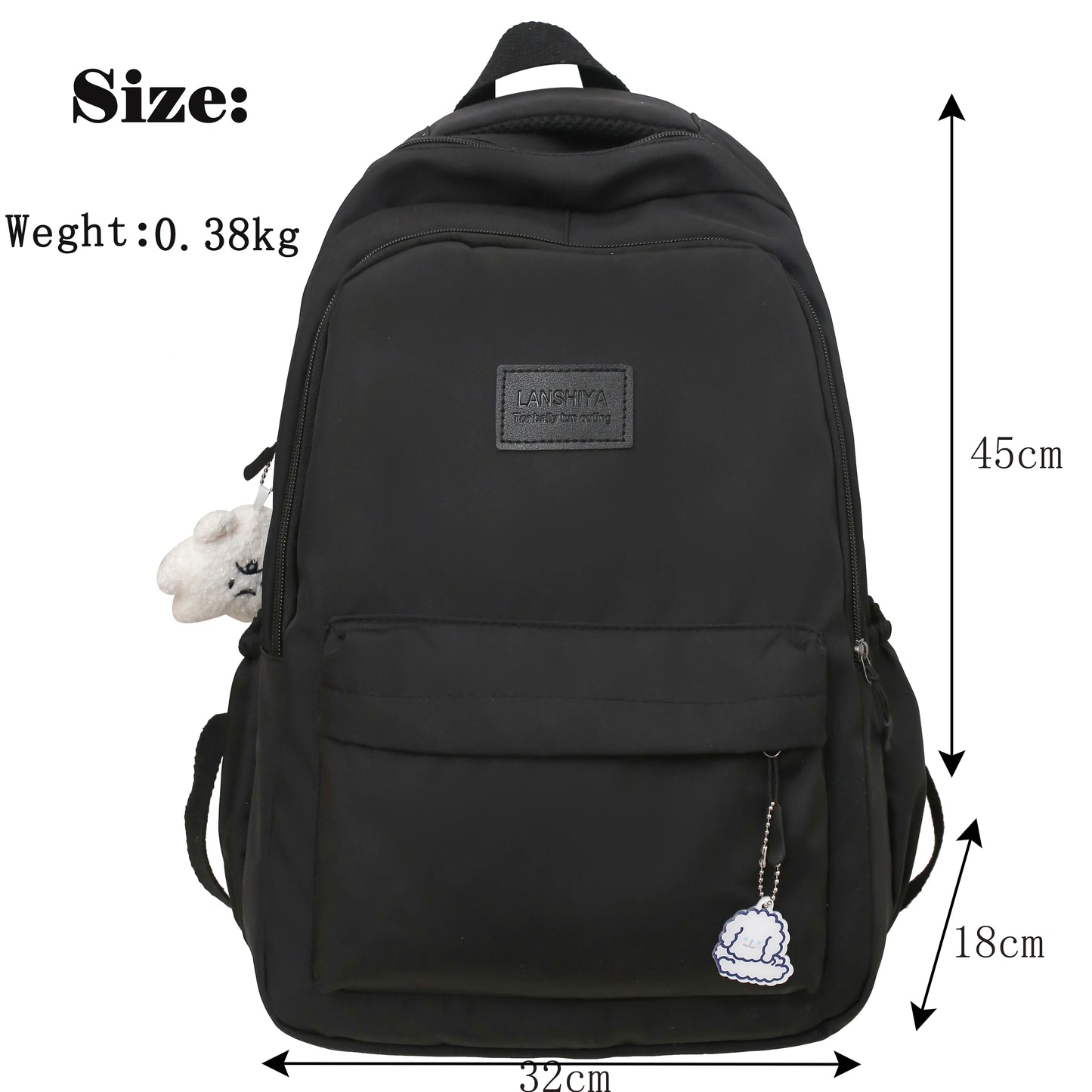 Unisex Softback School Backpack for Students All Purpose Daily Use
