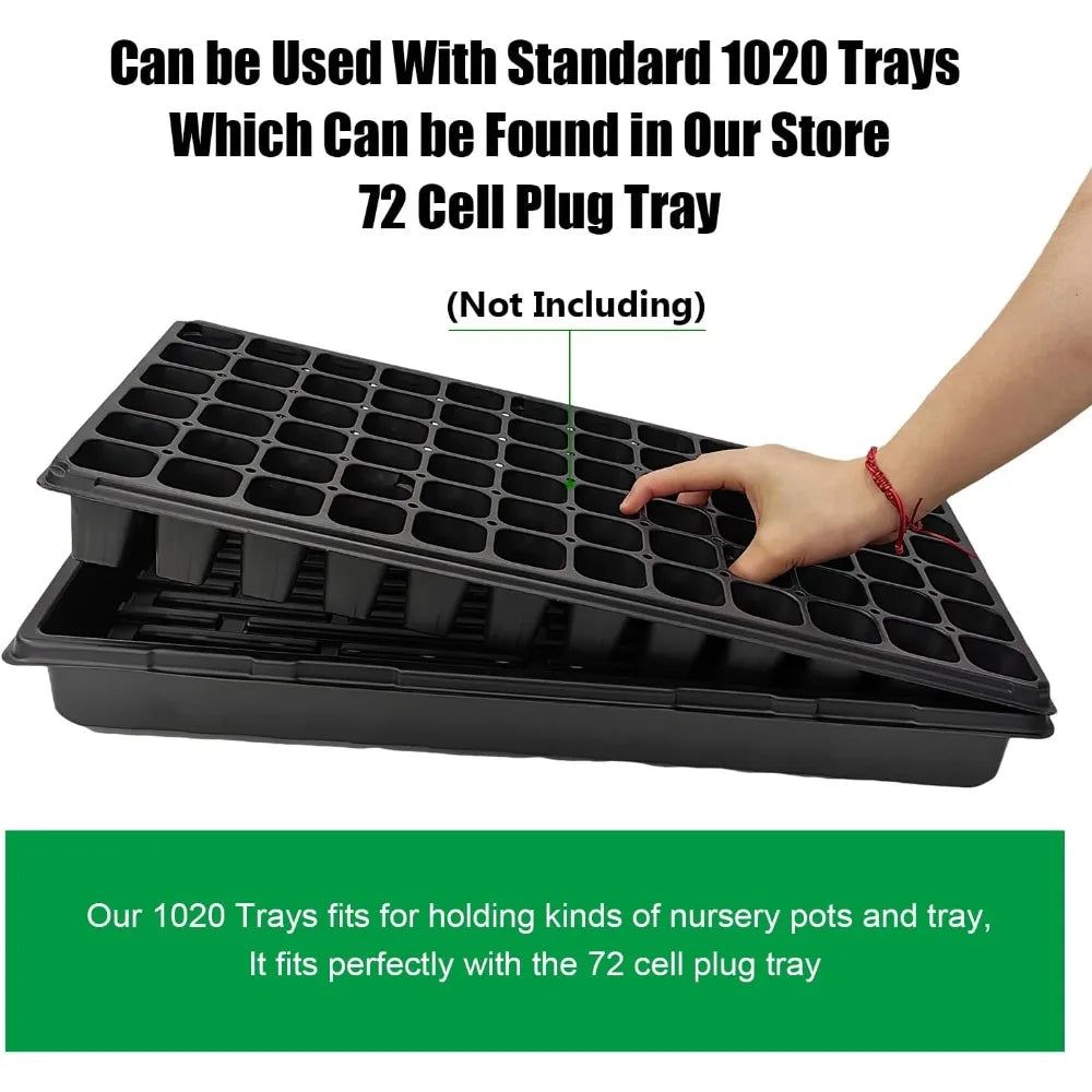 Sturdy Microgreens Growing Trays No Drain Holes Indoor Gardening