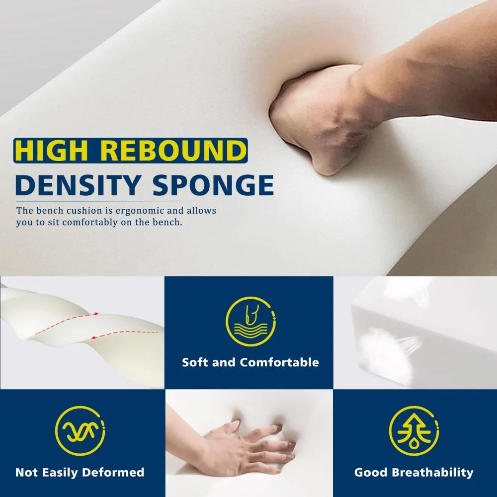 Custom Corduroy Bench Cushion Bay Window Pad Long Mattress Sofa Chair Seat Pillow Decorative Indoor Outdoor Garden Patio Seating