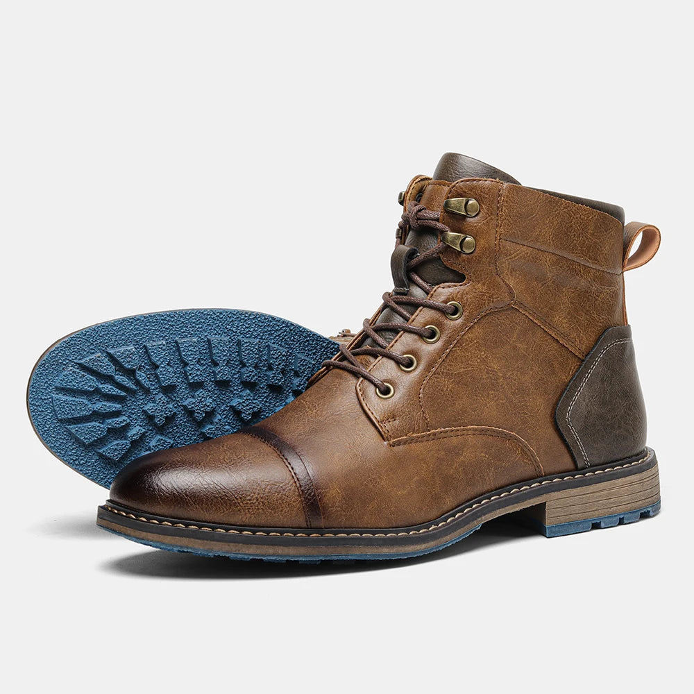 Retro Mens Outdoor Casual Ankle Boots For Everyday Comfort