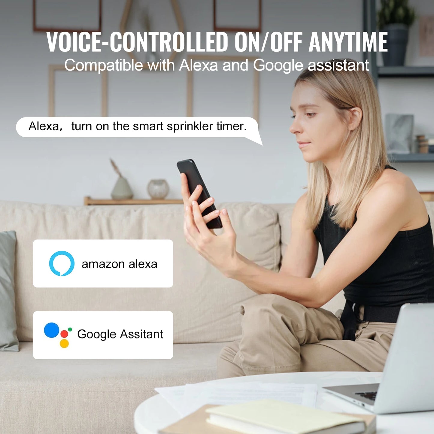 SucceBuy WiFi Sprinkler Timer With App And Voice Control