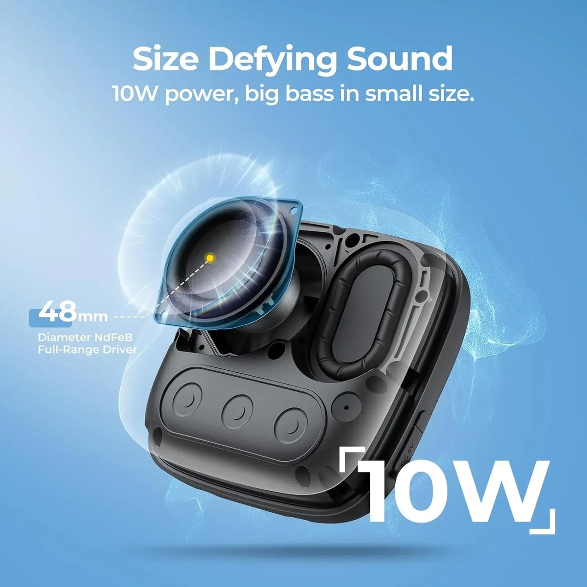 Tribit Stormbox Micro Portable Speaker IP67 Waterproof Bluetooth Audio System