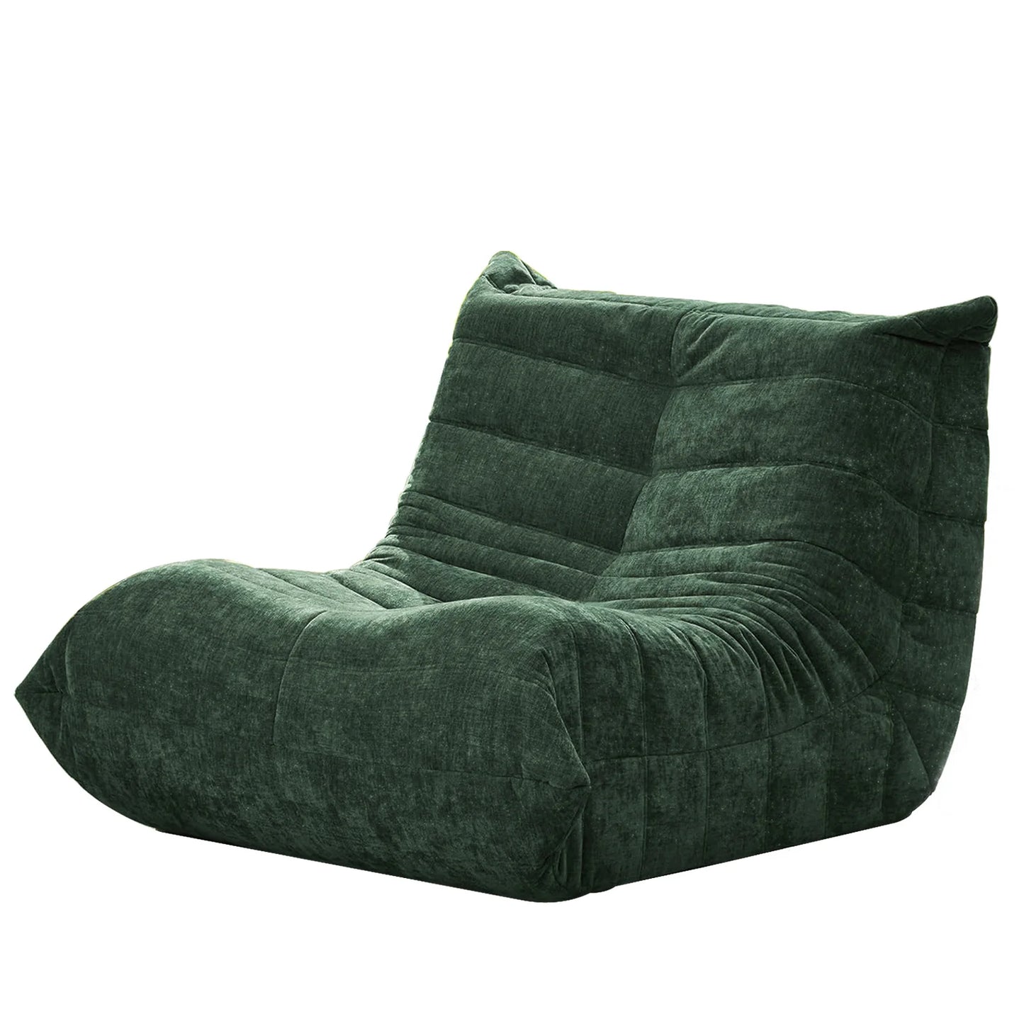 Adult-sized, super-large bean bag chair  with memory foam filling, faux fur-like casual chair, ergonomic design, new model cater