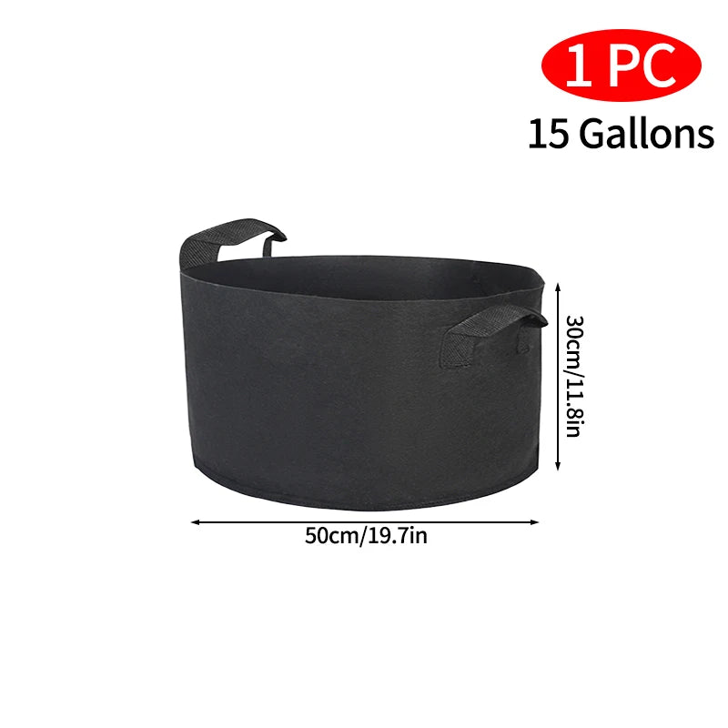 Felt Plant Grow Bags for Veg Garden Pots Planting Bag Grow Accessories Gardening Tools and Planting Supplies