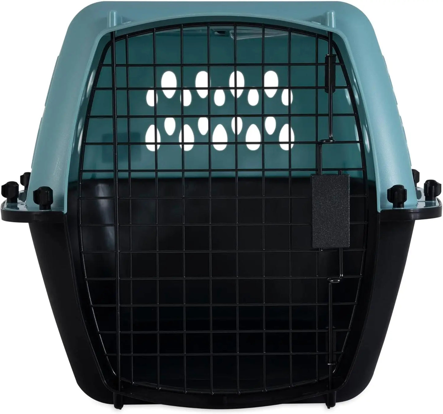 Portable Pet Crate for Small Dogs 10-20 lbs, Airline-Friendly Carrier with Durable Plastic Shell, Light Blue