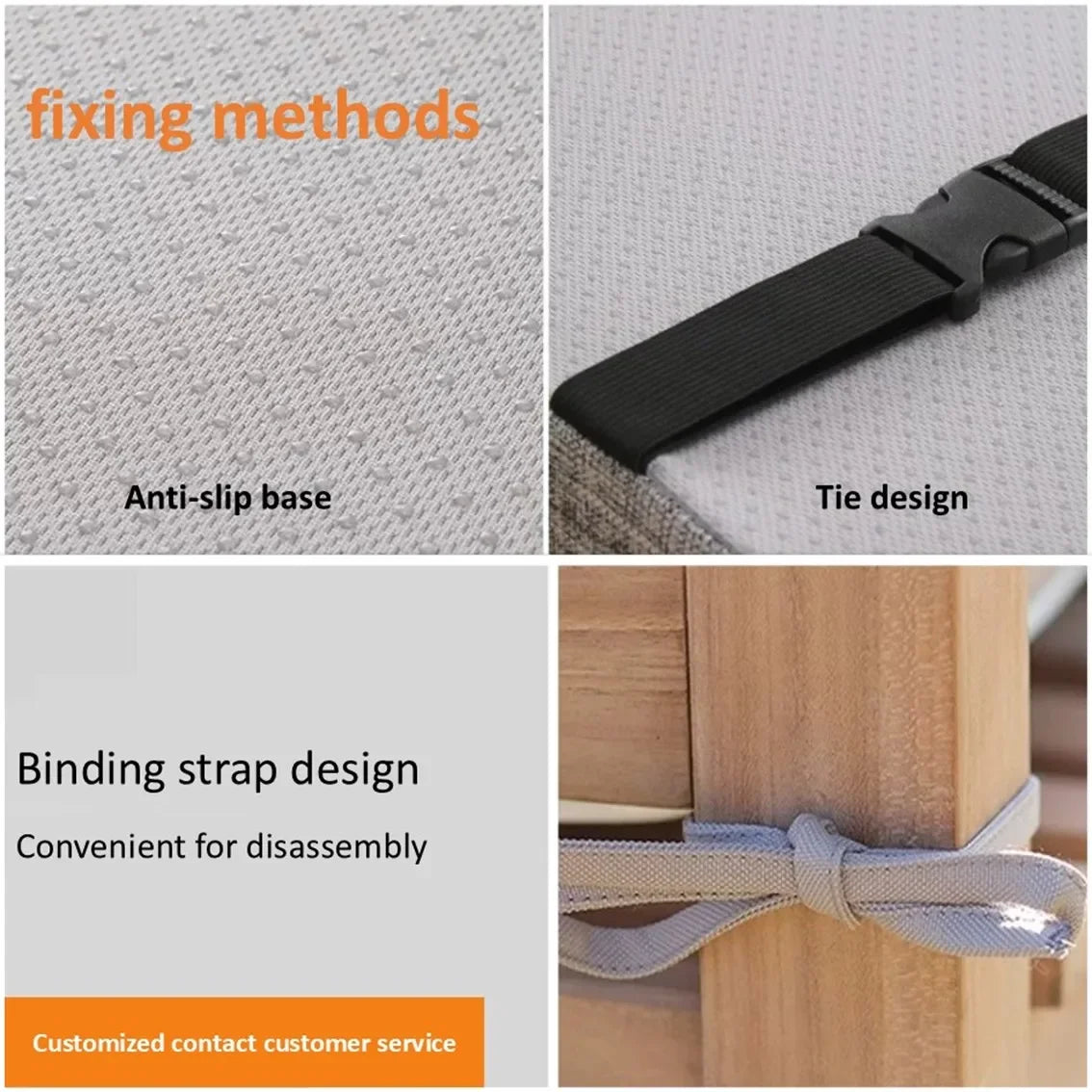 Custom Waterproof Bench Cushions  Outdoor Patio Seat Pads for Garden Bench/Swing  5CM Thick  Non-Slip Washable  Fit 2-3 Seater