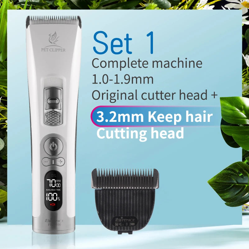 Electrical Pet Clipper Cordless Dog Grooming Trimmer With USB Rechargeable