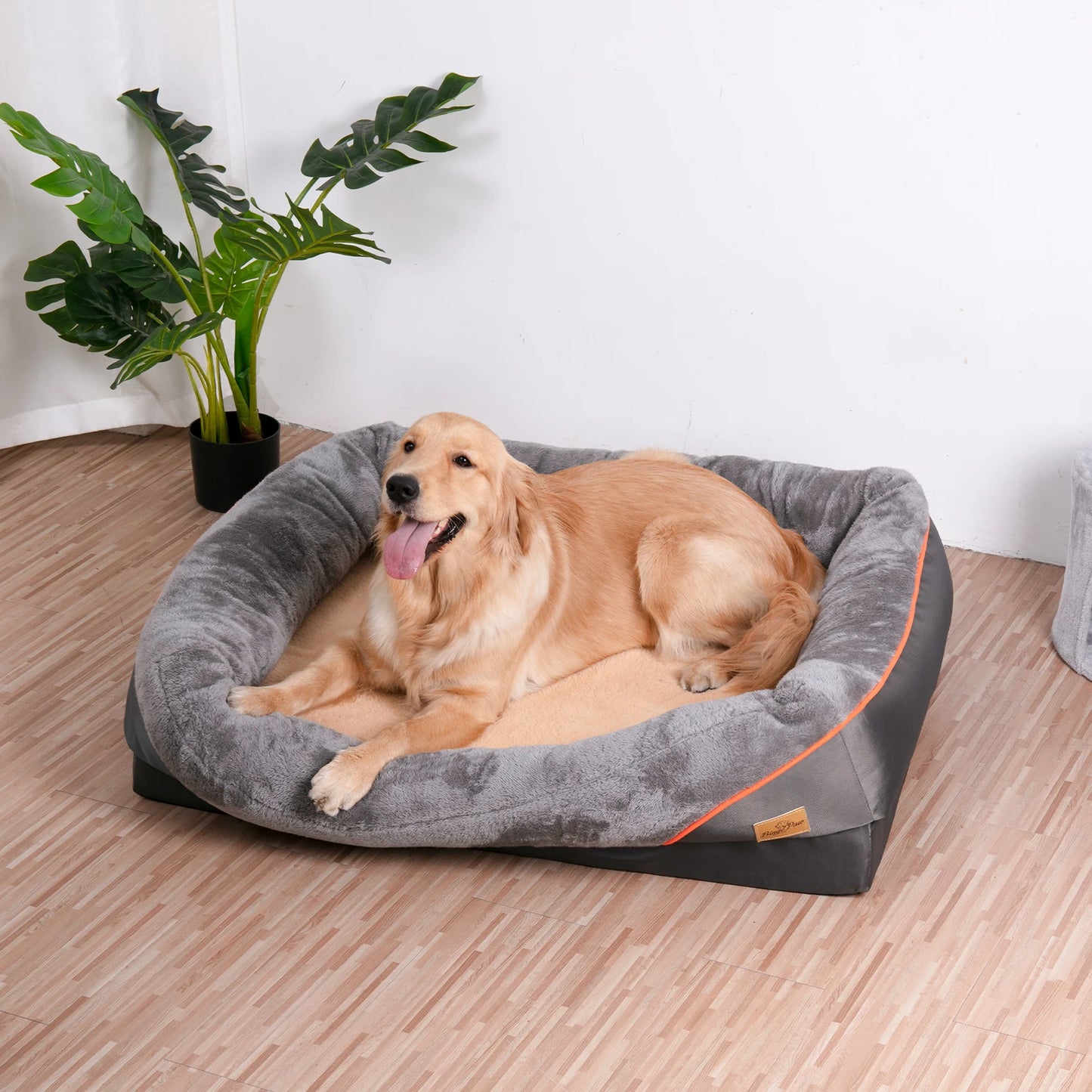 BINGOPAWC Orthopedic Foam Dog Bed With Removable Cover