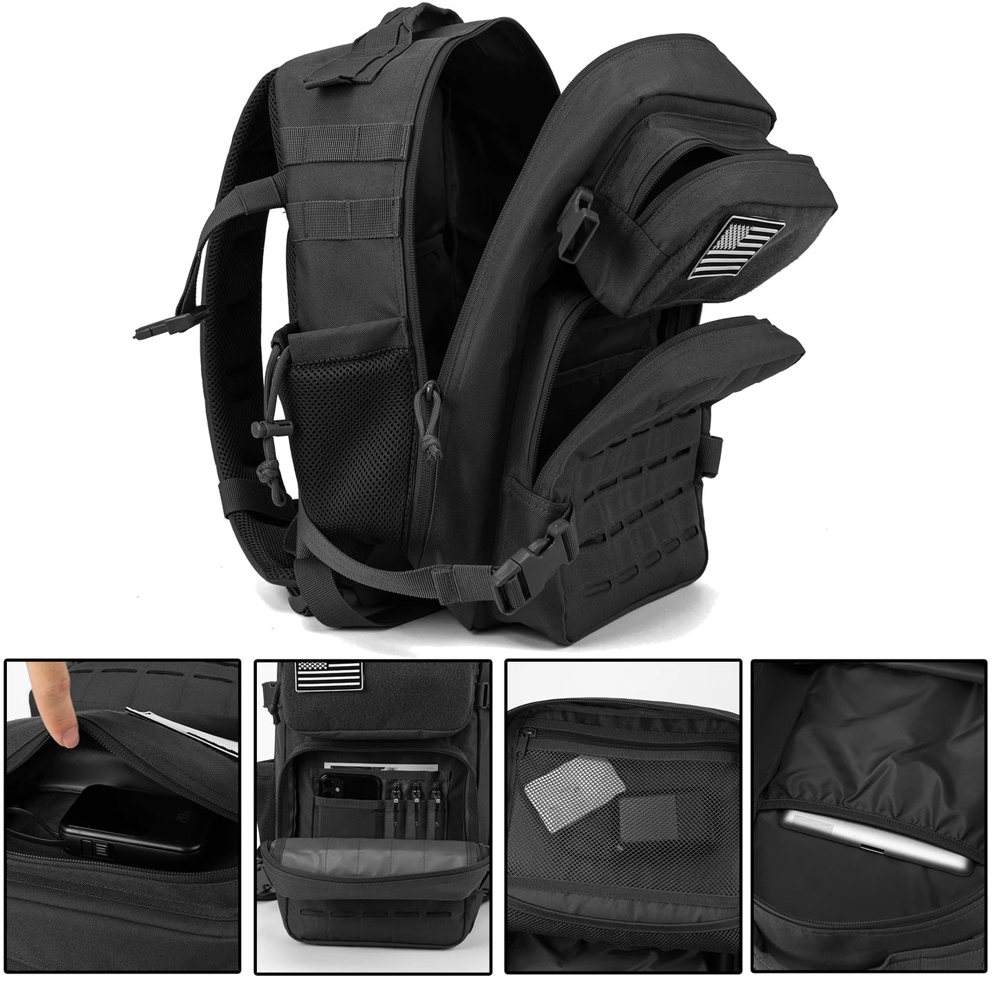 ReFire Gear Tactical MOLLE Backpack Unisex Outdoor Survival