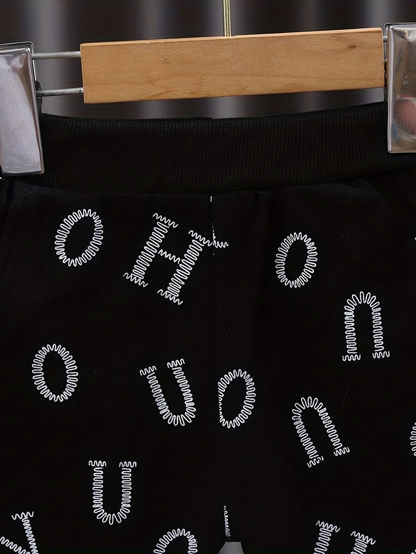 Spring and autumn boys' new fashion trend all over letter jacket Hooded Sweater boys' pants three piece set