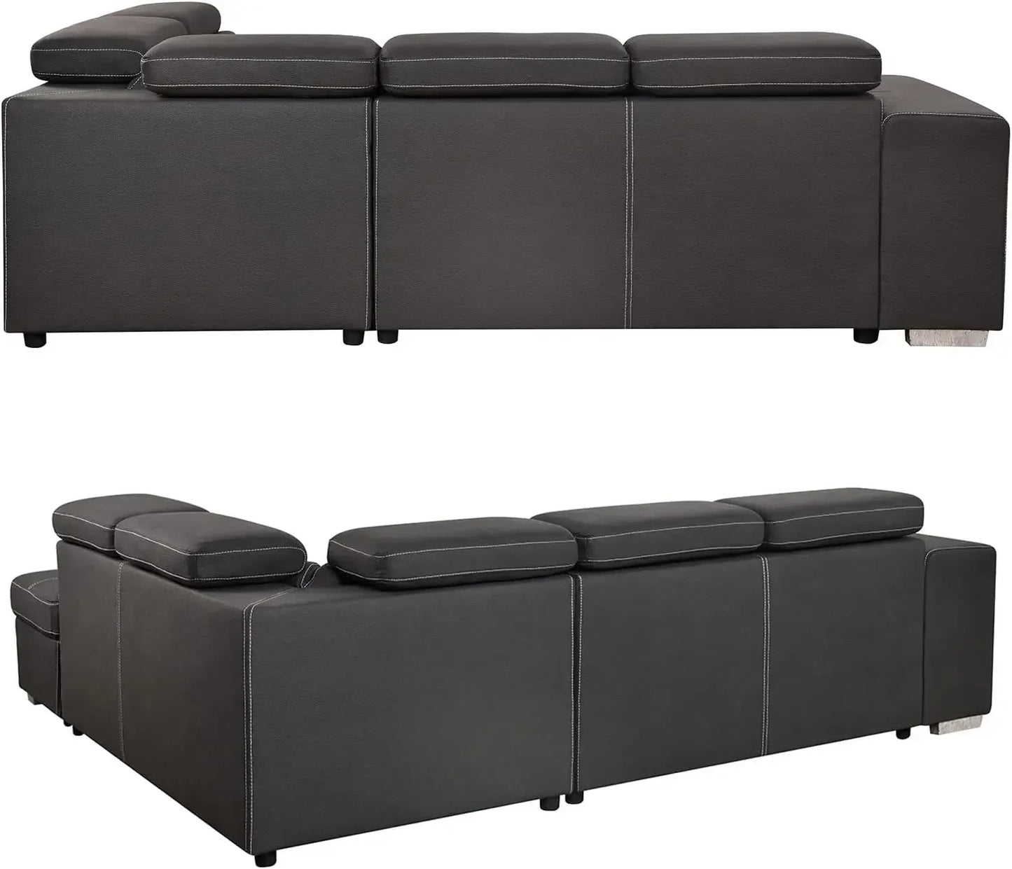 Best-selling discounted priceLimited-time discount price104'' Microfiber L Shaped Sectional Sleeper Sofa Couch with Pull Out Bed