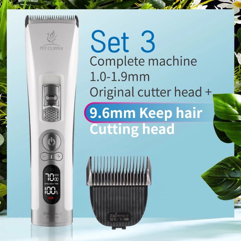 Electrical Pet Clipper Cordless Dog Grooming Trimmer With USB Rechargeable