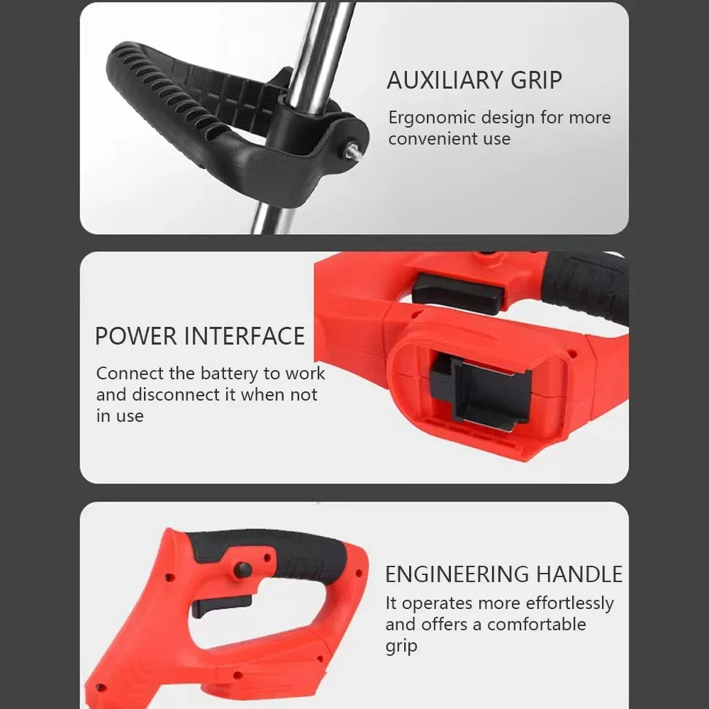 2026 New Cordless Handheld Electric Lawn Mower Grass Trimmer With Adjustable Garden Tool For Makita 21V Battery