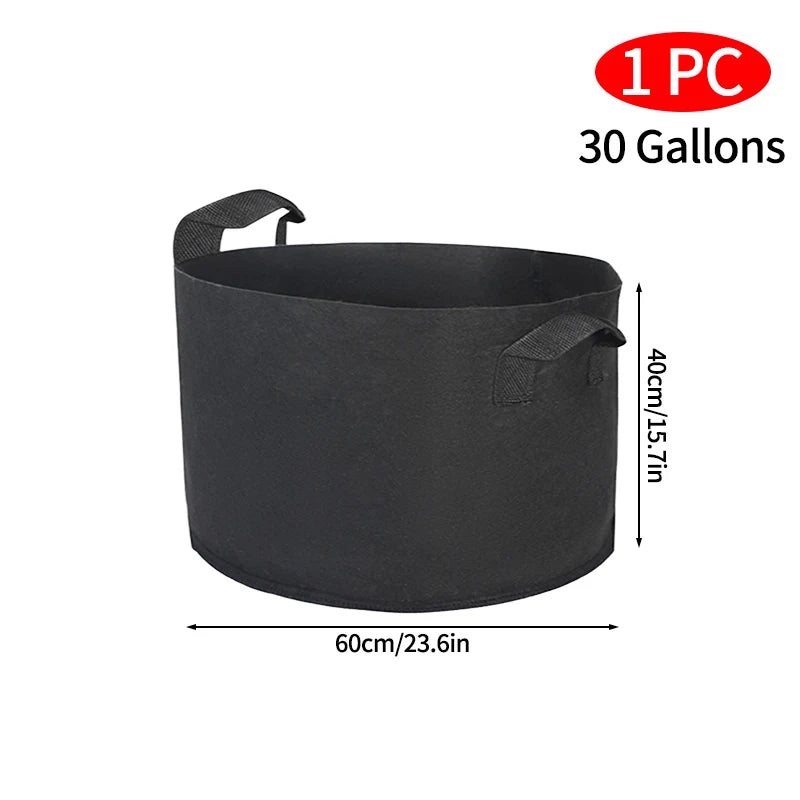 Felt Plant Grow Bags for Veg Garden Pots Planting Bag Grow Accessories Gardening Tools and Planting Supplies