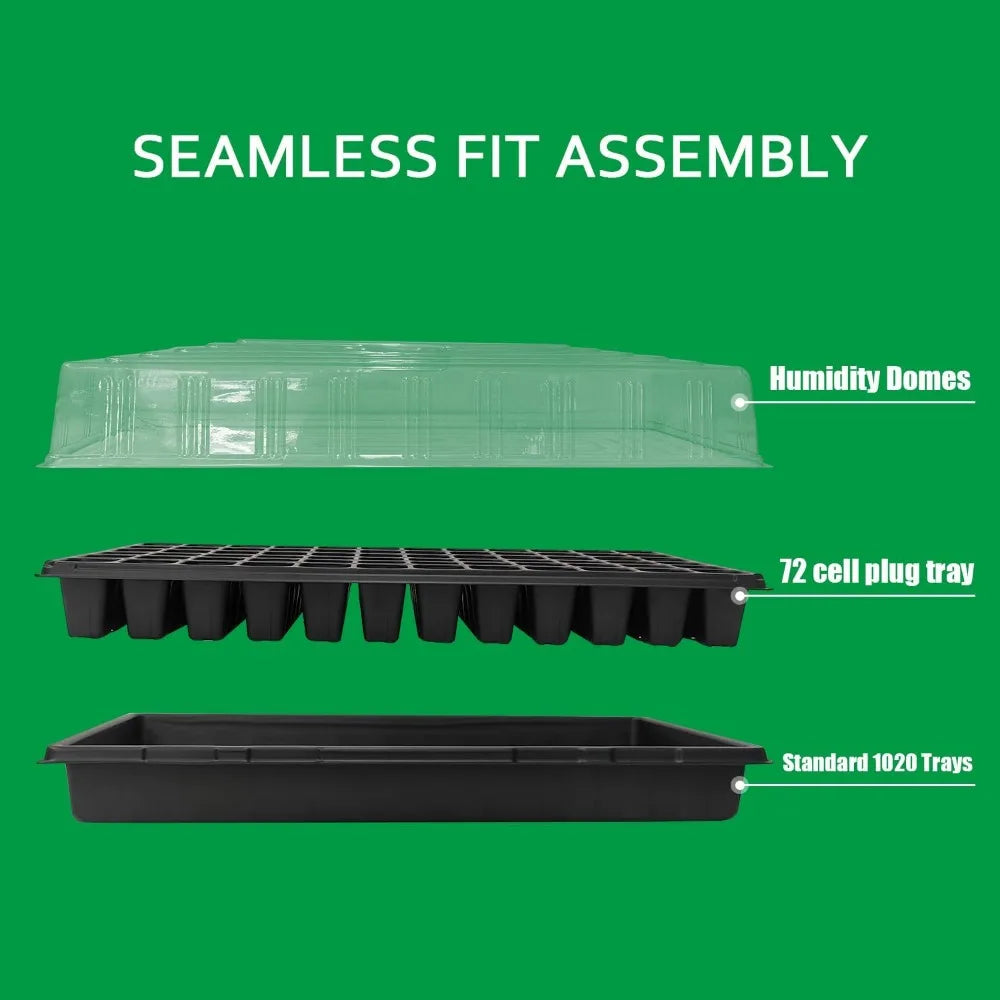 Sturdy Microgreens Growing Trays No Drain Holes Indoor Gardening