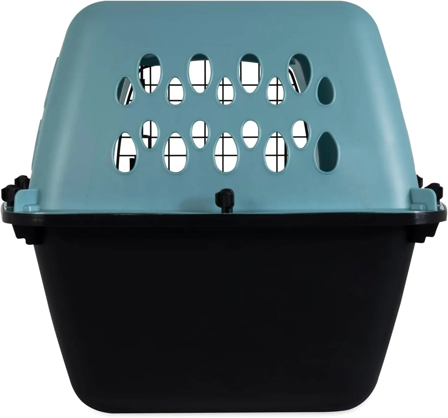 Portable Pet Crate for Small Dogs 10-20 lbs, Airline-Friendly Carrier with Durable Plastic Shell, Light Blue